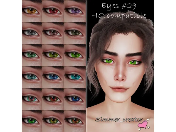 Alpha (SC) Eyes 29 - The Sims 4 Custom Content
