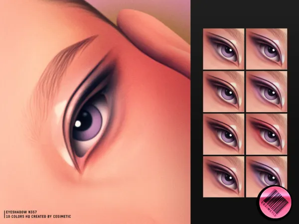 Maxis Match MM Sheen Blur Eyeshadow N357 by cosimetic - The Sims 4 Custom Content