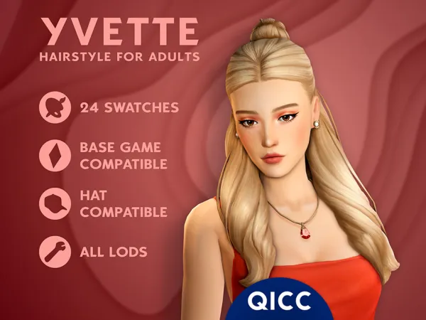 Sims 4 Yvette Hair
