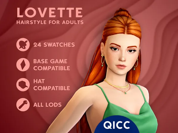 Sims 4 Lovette Hair