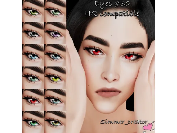 Alpha (SC) Eyes 30 - The Sims 4 Custom Content