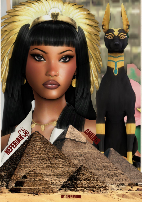 Alpha Neferiah Amun Ra Anubis by simsfinds - The Sims 4 Custom Content