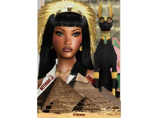 Alpha Neferiah Amun Ra Anubis by deepmoon - The Sims 4 Custom Content