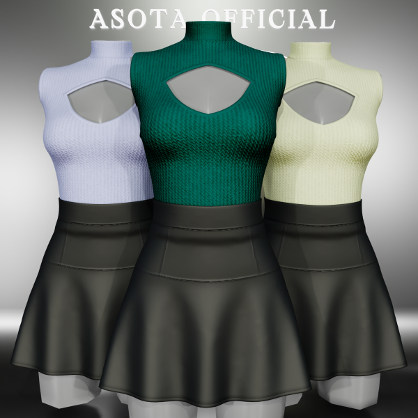 Alpha [ASOTA OFFICIAL] Cora Outfit by asotaofficial - The Sims 4 Custom Content