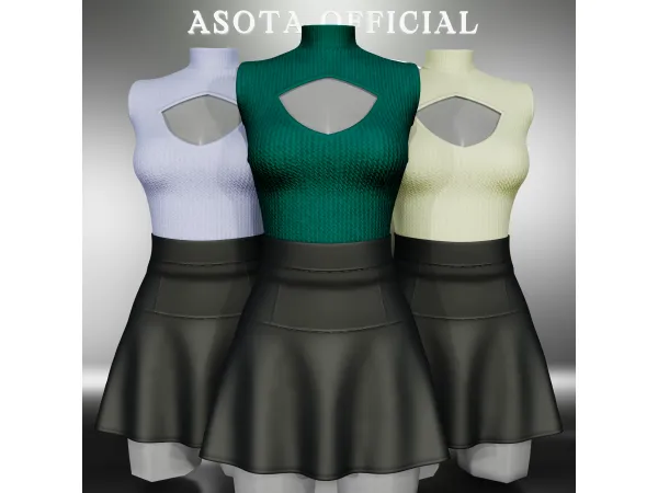 Alpha [ASOTA OFFICIAL] Cora Outfit - The Sims 4 Custom Content