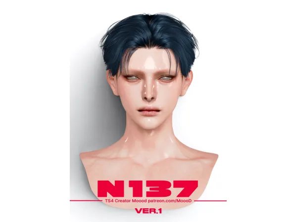 Sims 4 MoooD Hair N137 - VER1 by MoooD