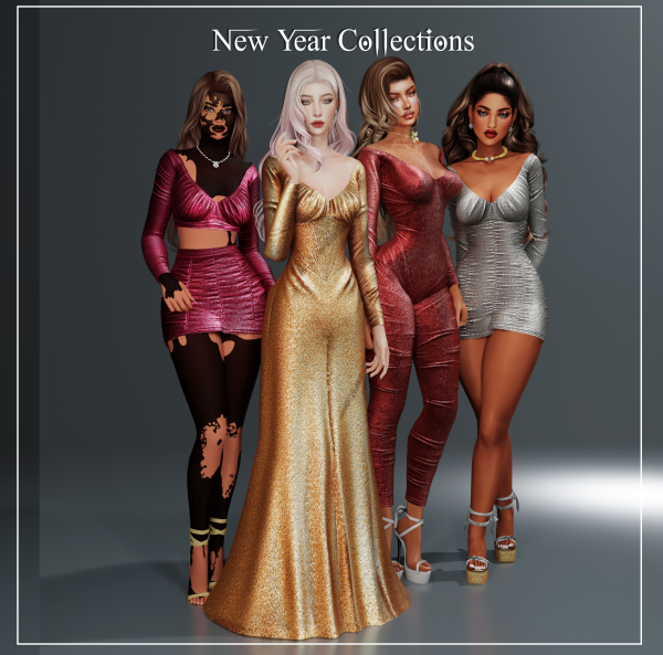 Alpha Becca New Year Collections by beccaxcouquetts - The Sims 4 Custom Content