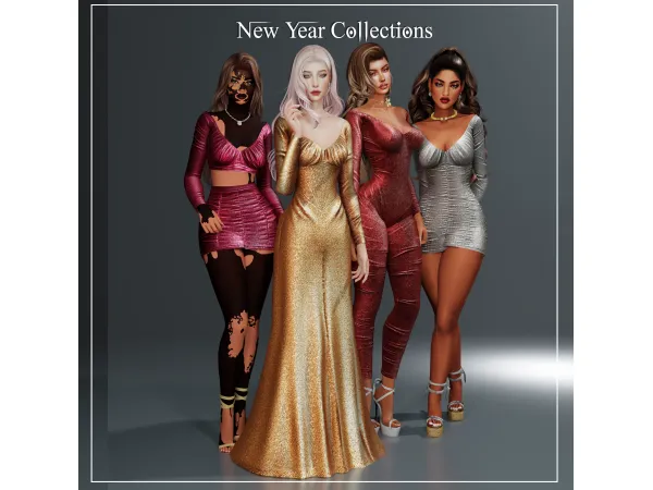 Alpha Becca New Year Collections - The Sims 4 Custom Content