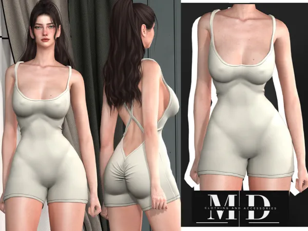 Sports Jumpsuit Set Female - The Sims 4 Custom Content