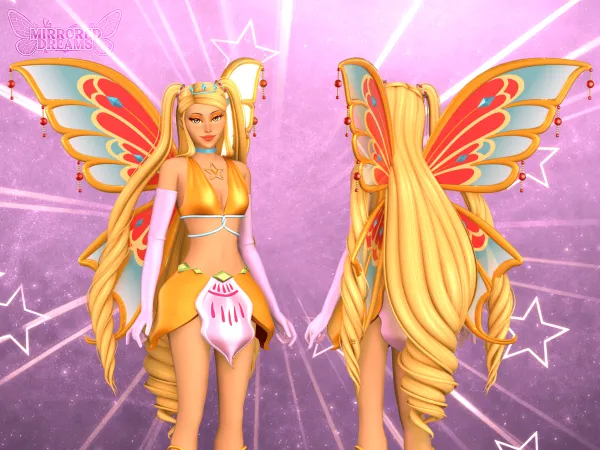 Mix Stella Outfit Enchantix Gloves Wings - The Sims 4 Custom Content