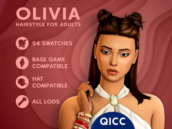 Sims 4 Olivia Hair