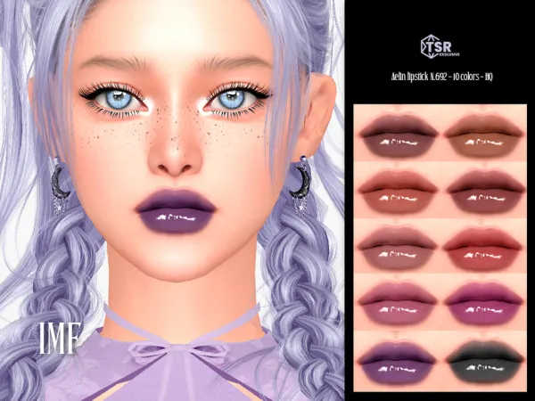 Sims 4 IMF Aelin Lipstick N.692 by IzzieMcFire