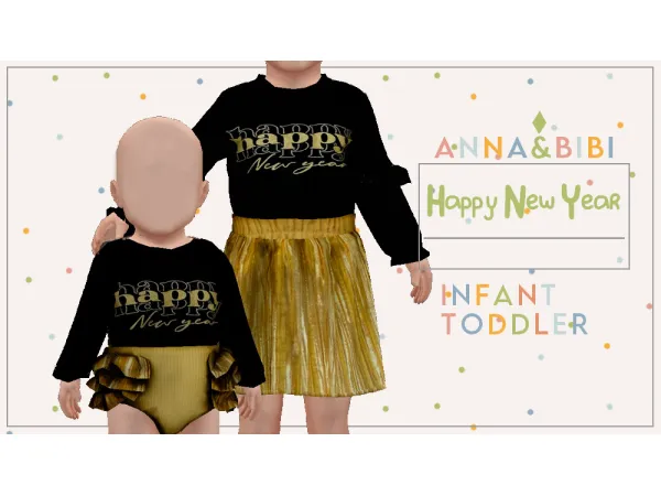 Happy New Year | infant and toddler [Anna&Bibi]