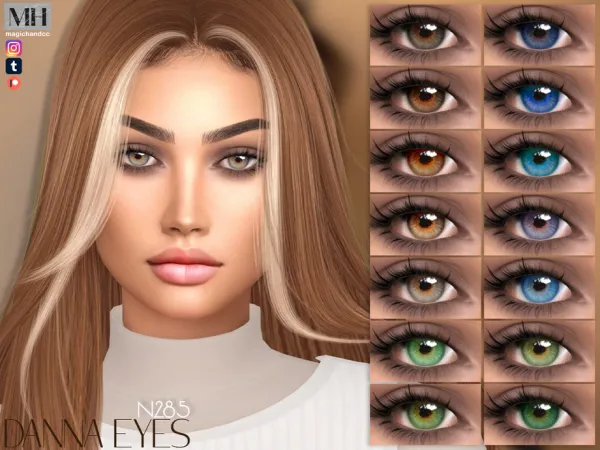 Alpha Danna Eyes N285 - The Sims 4 Custom Content