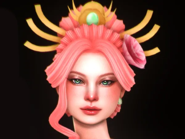 Maxis Match Gyokuyou hair Magic_sims by magic_sims3 - The Sims 4 Custom Content