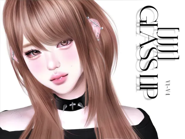 Alpha [JJJ] glass lip - The Sims 4 Custom Content