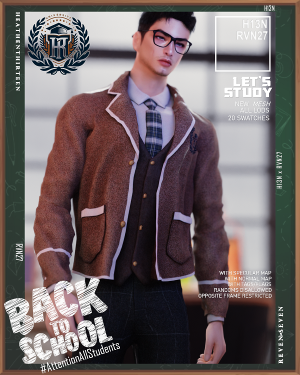 Alpha Contrast Trim Solid Blazer Jacket Winter School Uniform by simsfinds - The Sims 4 Custom Content