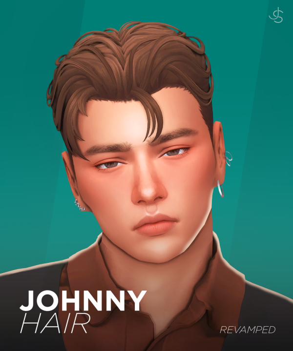 Maxis Match Johnny Hair by simsfinds - The Sims 4 Custom Content