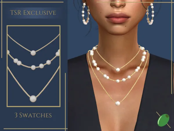 Sims 4 Maya Pearl Necklace