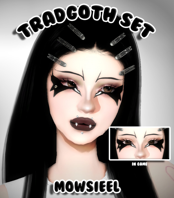 Maxis Match (MW) TRADGOTH SET by simsfinds - The Sims 4 Custom Content