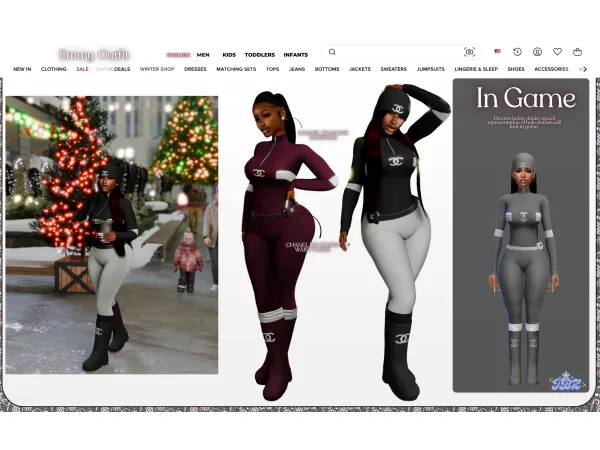 Alpha Emmy Outfit by TBZSimz - The Sims 4 Custom Content