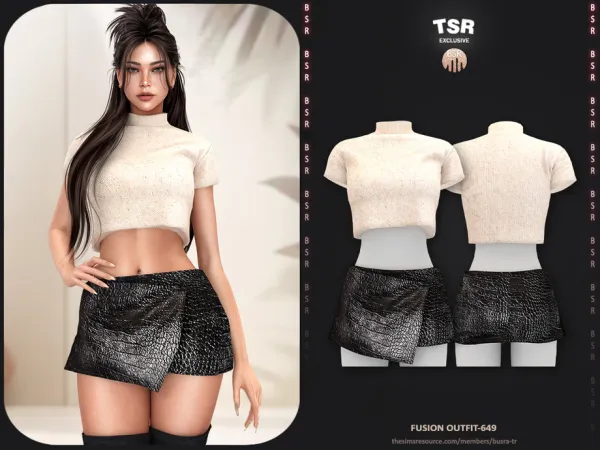 Sims 4 SET-Fusion Outfit- 649 - BD1641