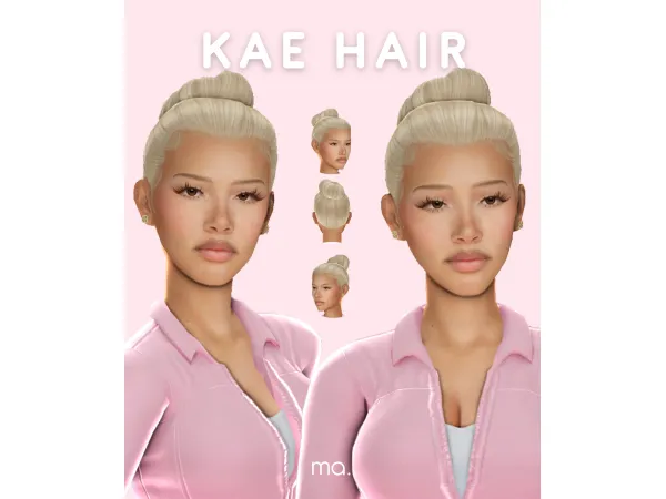 Sims 4 Kae Hair by ophernelia