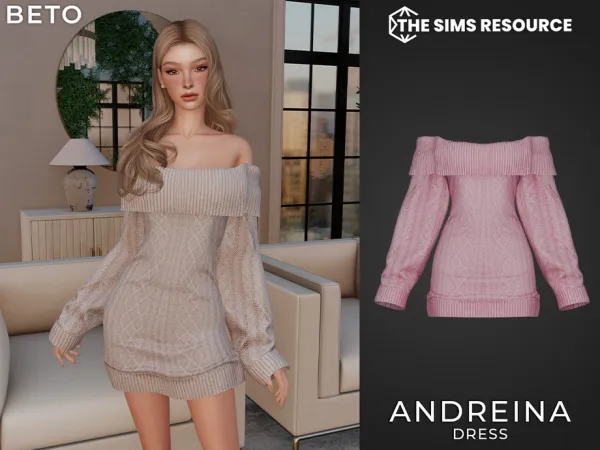 Sims 4 Andreina (Dress) by Beto_ae0