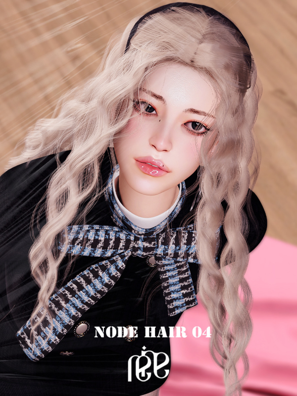 Alpha [SIMS4] NODE HAIR 04 by simsfinds - The Sims 4 Custom Content