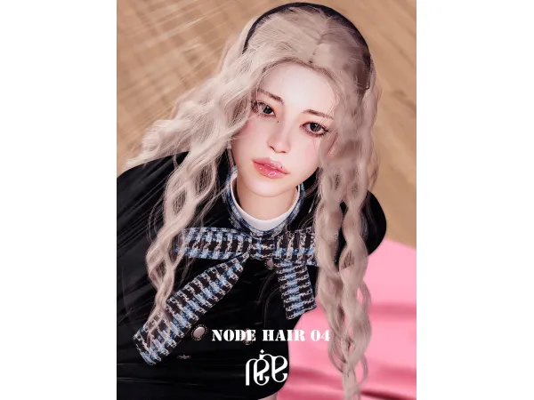 Alpha [SIMS4] NODE HAIR 04 by ReinaSims4 - The Sims 4 Custom Content