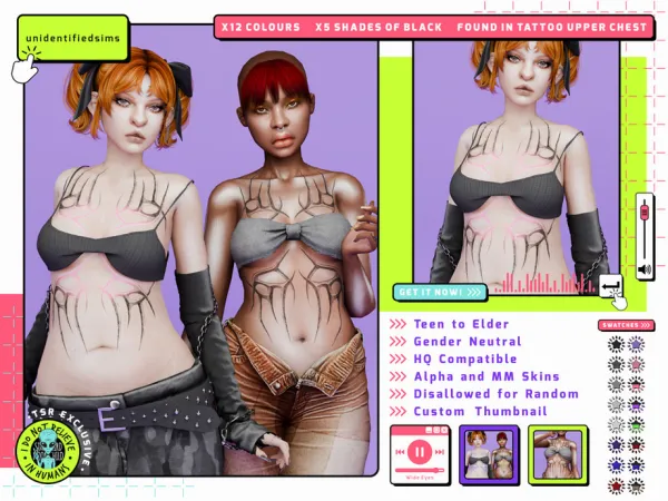 Sims 4 Wide Eyes Tattoo