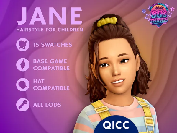 Sims 4 Jane Hair