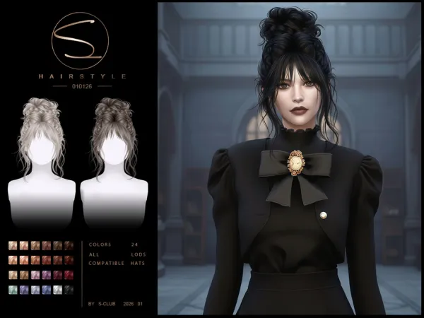S-CLUB_010126_ Gothic updo hairstyles by S-Club