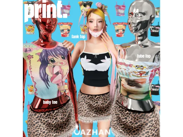 Alpha [PRINT] by cazhancc - The Sims 4 Custom Content