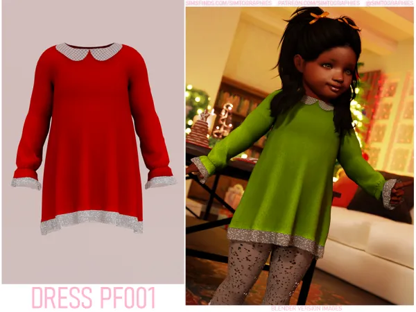 Alpha Dress PF001 - The Sims 4 Custom Content