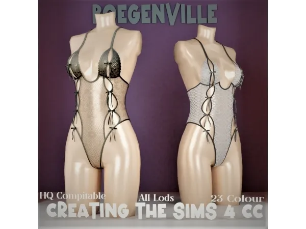 Alpha Boe_Syakilla Lingerie Set - The Sims 4 Custom Content