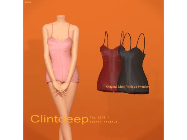 Sims 4 Clintdeep TS4 CC Titania Romper
