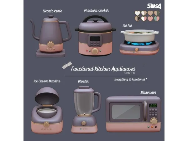 Mix Functional Kitchen Appliances - The Sims 4 Custom Content