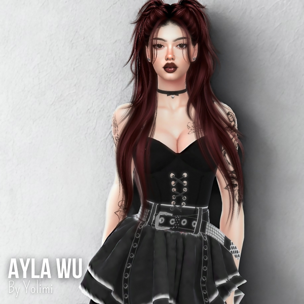 Alpha Ayla Wu The Dark Siren by yolimi - The Sims 4 Custom Content
