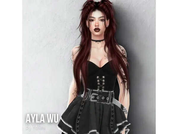 Alpha Ayla Wu u2014 The Dark Siren - The Sims 4 Custom Content