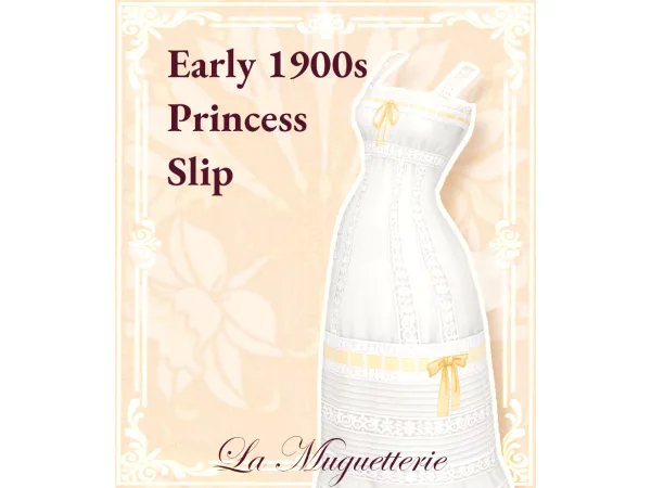 Maxis Match 1900 1910 Princess Slip by Liljekonvall - The Sims 4 Custom Content