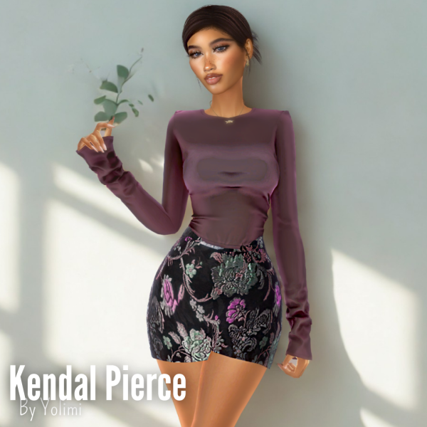 Alpha Kendal Pierce Elegance in Bloom by yolimi - The Sims 4 Custom Content