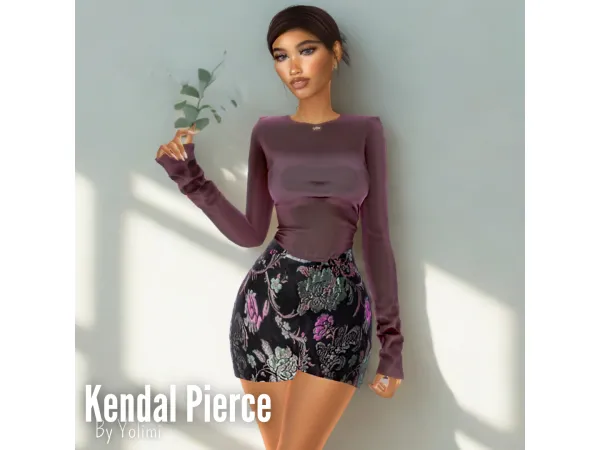 Sims 4 Kendal Pierce u2013 Elegance in Bloom