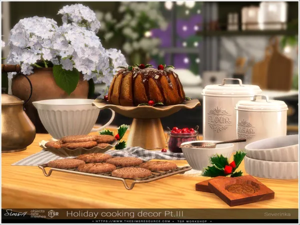 Alpha Holiday cooking decor 3 by Severinka_ - The Sims 4 Custom Content