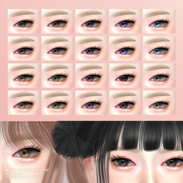 Mix NILYN EYES 002 by nilynsims - The Sims 4 Custom Content