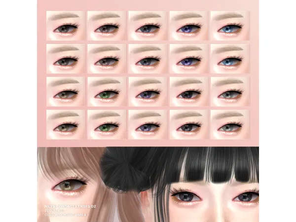 Mix NILYN EYES 002 - The Sims 4 Custom Content