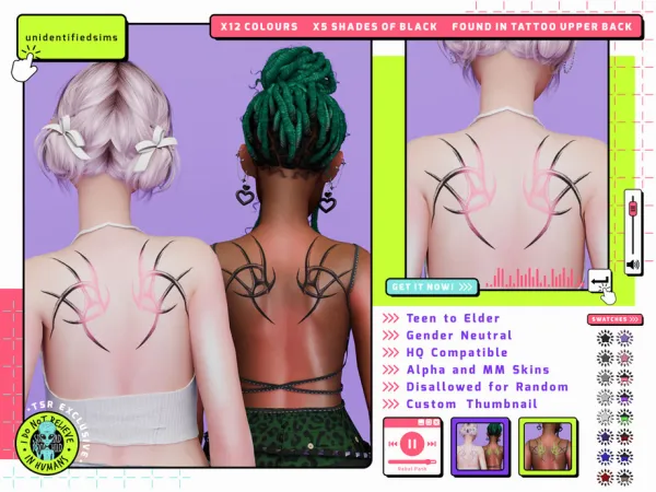 Sims 4 Rebel Path Tattoo