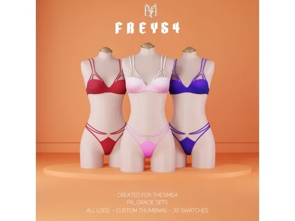 Alpha FR_Gracie Sets - The Sims 4 Custom Content