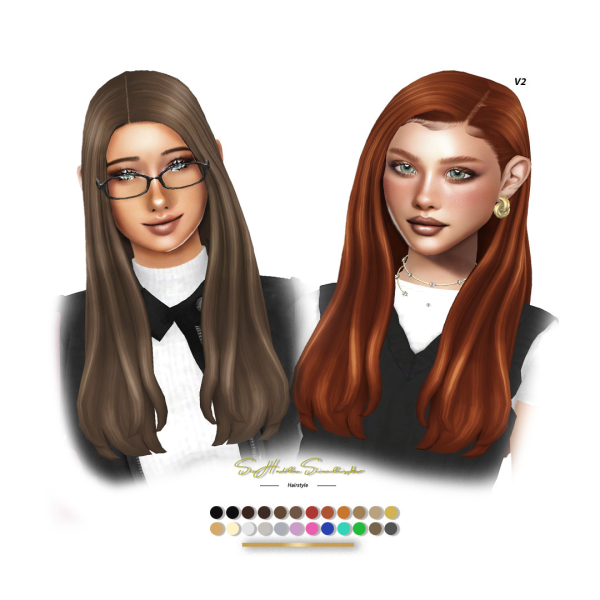 Maxis Match Tyra Hairstyle by simsfinds - The Sims 4 Custom Content