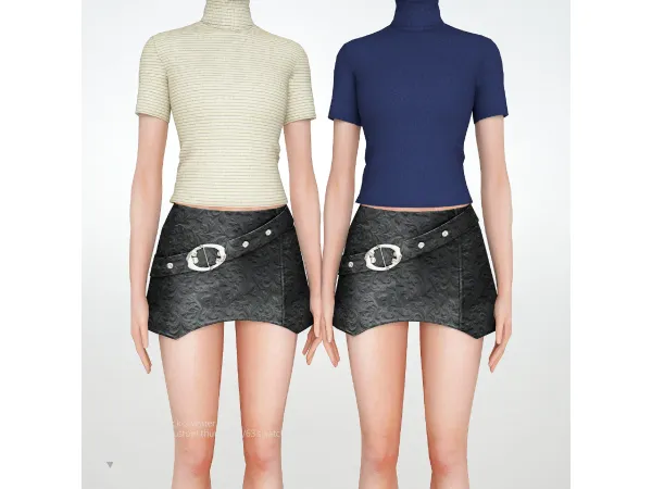 Sims 4 Miu Miu Turtleneck Sweater by charonlee